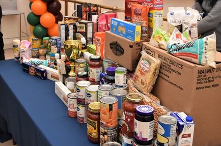 Staff collected more than 800 pounds of food for this year’s Pennsy Pantry Challenge